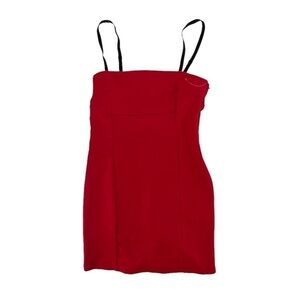 Forever 21 Red Adjustable Spaghetti Strap Mini Dress Size Medium Women’s